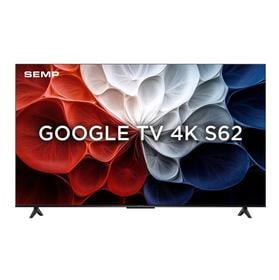 SEMP, Smart TV 4K UHD, 43“, Google TV, Google Assistente, Comando por Voz, Googlecast Integrado, Design Sem Bordas, Dolby Audio, 43S62