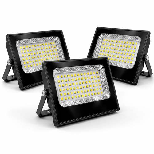 Kit 3 Refletores Led 200w Verunto Branco Frio Ip67 Alumínio
