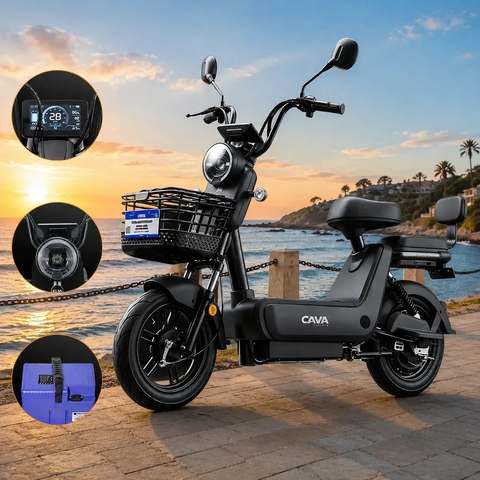 Bicicleta Elétrica Cavalletta C2 Removível 48v 65km 750w Preto 14