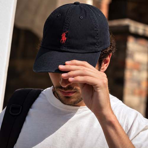 Boné Polo Sarja Aba Curva Masculino Fecho Strapback Preto Un