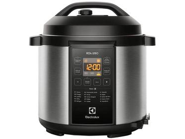 panela-pressao-eletrica-electrolux-digital-capacidade-6l-silenciosa-segura-10-travas-seguranca-15-receitas-pre-programadas-3-niveis-pressao-pcc20-inox-preto-220v-por-rita-lobo-h7xk - Imagem
