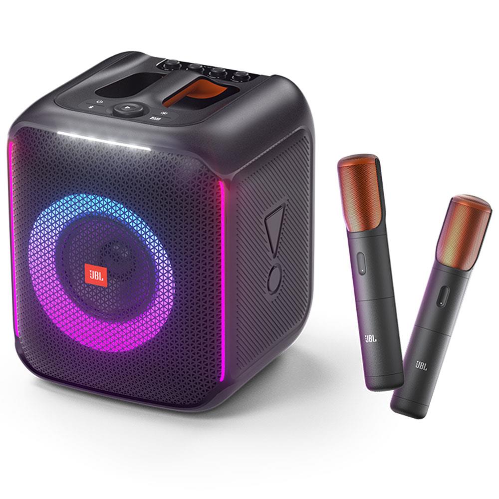 caixa-de-som-com-2-microfones-sem-fio-jbl-partybox-encore-2-light-show-bluetooth-usb-100w-rms-preto-28913610-6-p4bo - Imagem