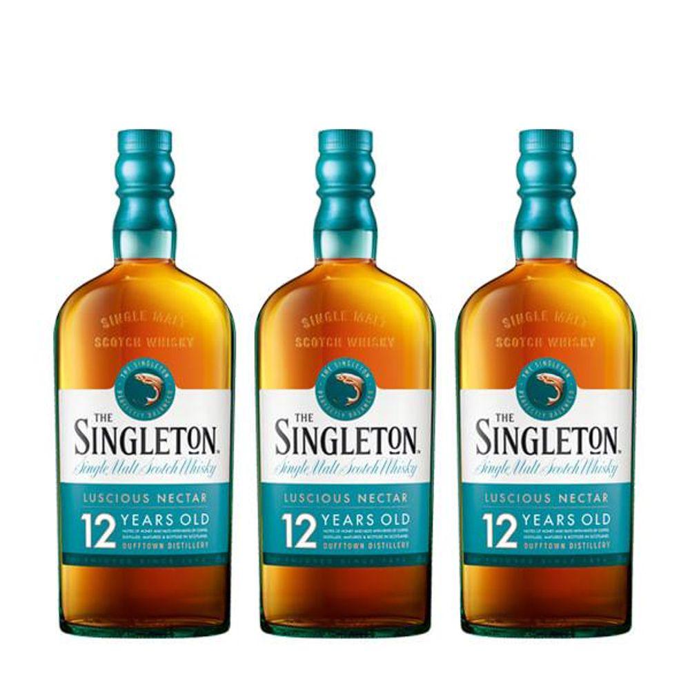 combo-whisky-singleton-dufftown-12-anos-750ml-3-unidades - Imagem