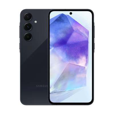 smartphone-samsung-galaxy-a55-5g-128gb-8gb-ram-tela-super-amoled-66-120hz-azul-escuro - Imagem