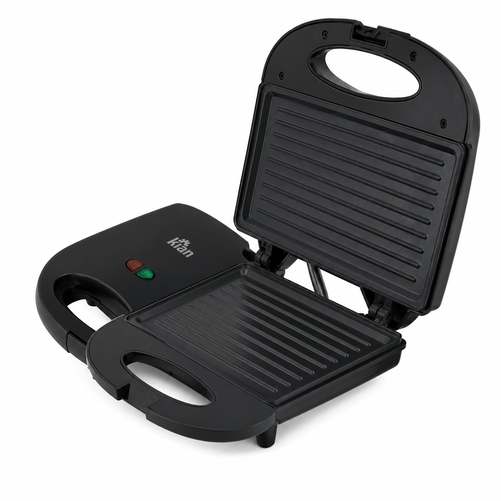 Sanduicheira Grill 2 Em 1 Kian Preta Elétrica 750w Cor Preto,Seu Mixto Quente Ultra Rápido, e Outros Petiscos