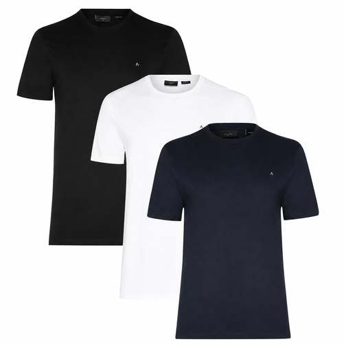 Kit Camisetas Aramis Preta/branca/azul Marinho - Original