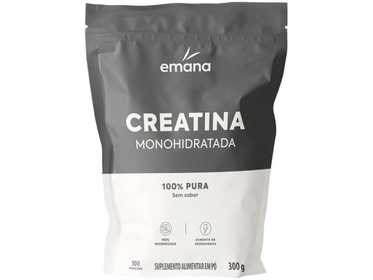 Imagem do produto Emana Creatina Monohidratada 100% Pura Sem Sabor Micronizada - 300g na loja Amazon
