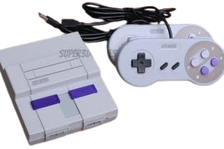 mini-console-retro-super-nintendo-com-34-mil-jogos-2-controles - Imagem