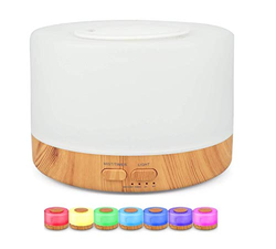 difusor-aromatizador-umidificador-de-ar-ultrassonico-purificador-aroma-difusor-portatil-led-7-cores - Imagem