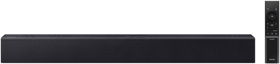 Soundbar Samsung HW-B400F, com 2.0 canais, Bluetooth, Subwoofer integrado e HDMI ARC