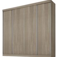 guarda-roupa-fama-moveis-genova-vanilla-4-portas-4-gavetas - Imagem