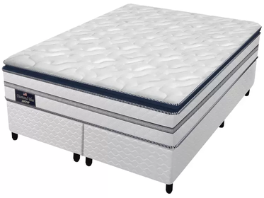cama-box-queen-box-colchao-gazin-de-mola-59cm-de-altura-diamond-blue - Imagem