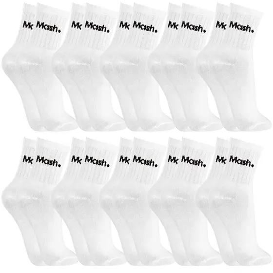 kit-10-pares-de-meias-algodao-cotton-confortavel-cano-curto-mash - Imagem