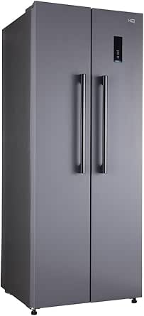Geladeira Refrigerador HQ Frost Free Side By Side 460 Litros Cinza HQ-460SBSFF (127V)