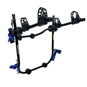 41-suporte-para-bike-transbike-2-bicicletas-pop-preto-tira-azul-novo-rack-bikes - Imagem