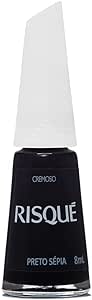Risqué Esmalte Preto Sépia 8 Ml