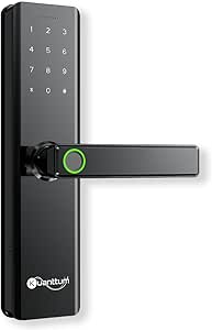 Fechadura Digital Biométrica Kuanttum Delta PRO WiFi Senha App Tuya Preta