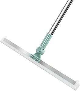 Rodo e Vassoura Mágica 2 em 1 com Raspador de Silicone Giratório 180 graus - Rodo Multiusos Ideal para Limpeza de Vidros, Pisos e Superfícies