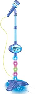 microfone-pedestal-infantil-rock-show-azul-dm-toys - Imagem