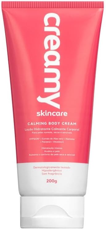creamy-skincare-calming-body-cream-200g-aumento-da-hidratacao-maciez-firmeza-da-pele-rapida-absorcao-sem-fragrancia-e-hipoalergenico-todos-os-tipos-de-pele - Imagem