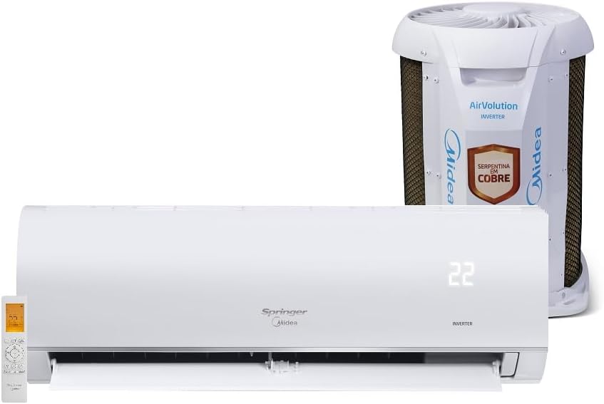 Ar Condicionado Split Hi Wall Midea AI AirVolution Inverter 18.000 Btus Frio 220V R-32