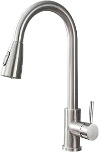 yesop-torneira-cozinha-gourmet-misturador-monocomando-extensivel-aco-escovado - Imagem