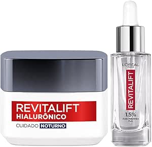 Kit Sérum Facial + Creme Anti-idade Revitalift L'oréal Paris