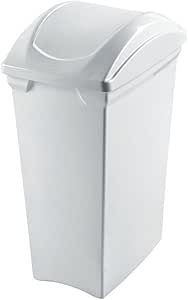 sanremo-lixeira-plastica-basculante-de-15-litros-linha-casablanca - Imagem