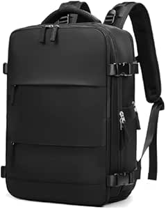 mochila-executiva-de-viagem-grande-compacta-unissex-reforcada-escola-mala-de-mao-trabalho-escritorio-academia-moderna-notebook-com-usb-tkla - Imagem