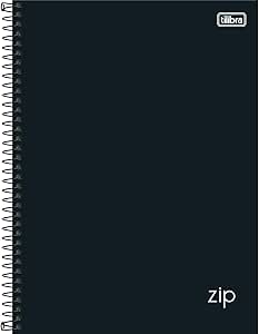 tilibra-zip-caderno-espiral-capa-dura-200x275mm-80-folhas-negro - Imagem