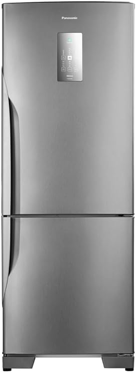 Refrigerador Bottom Freezer Inverter Panasonic de 02 Portas Frost Free com 511 Litros Aço Escovado - NR-BB71PV7X (220V, Volts)