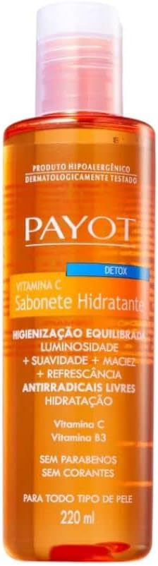 Payot Sabonete Liquido Detox, Vitamina C, 220 Ml