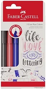 faber-castell-fine-pen-colors-ctl-3-cores-modelo-fpbes3nzf - Imagem