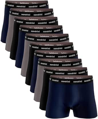 Kit 10 Cuecas Boxer Algodão Sandrini Masculinas