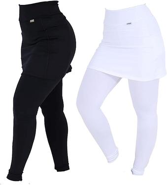 kit-2-leggings-saia-suplex-peluciada-termica-tapa-bumbum - Imagem