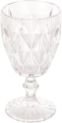 Conjunto de Taças de Vidro 340ml Diamond Line - 6 Peças Transparente
