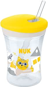 Nuk Copo Action Evolution Com Canudo 230 Ml Boy - Amarelo