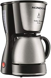 MONDIAL Cafeteira Elétrica Dolce Arome, Preto/Inox, 550W, 110V - C-30 18X