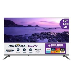 TV Smart TV 50” Britânia Roku TV LED Dolby Audio BTV50VA4REGB