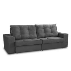 sofa-retratil-e-reclinavel-2-lugares-150m-com-molas-giovana-suede-cinza-madelina-decor - Imagem