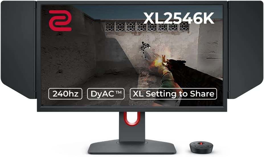 monitor-gamer-benq-zowie-xl2546k-para-pc-com-245-240hz-tecnologia-dyac-black-equalizer-s-switch-shield-conexao-display-port-grafite-fosco - Imagem