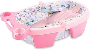 maxibaby-banheira-de-bebe-inflavel-e-portatil-airplus-dobravel-capacidade-36-litros-base-antiderrapante-e-bandeja-removivel-ate-18kgs-rosa - Imagem