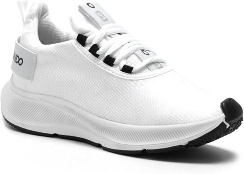 DM Damando Tênis Masculino Academia Corrida Treino Esportivo Caminhada Confortável e Leve Branco