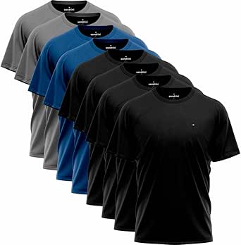 Kit 8 Camisas Sandrini Dry- Fit Masculina Caminhada Academia