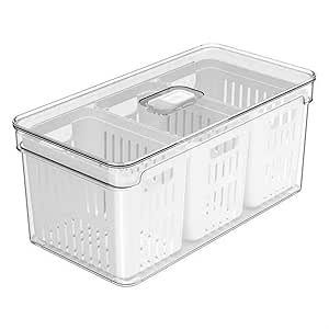 organizador-clear-fresh-5l-com-3-cestos - Imagem