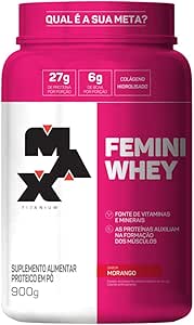 Max Titanium Femini Whey 900G Morango