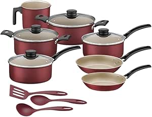 jogo-de-panelas-tramontina-turim-em-aluminio-com-revestimento-interno-e-externo-em-antiaderente-starflon-max-vermelho-10-pecas - Imagem