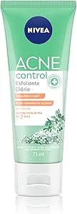 Nivea Esfoliante Facial Acne Control 75ml - Controla A Oleosidade, Ajuda A Desobstruir Os Poros, Remove Células Mortas, Reduz A Vermelhidão Da Acne, Não Resseca E Nem Agride A Pele