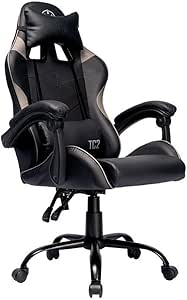 cadeira-gamer-tgt-heron-tc2-espuma-moldada-almofadas-para-lombar-e-pescoco-suporta-ate-120kg-ajuste-de-inclinacao-braco-fixo-preto-tgt-hrtc-bl03 - Imagem
