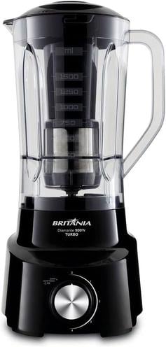 liquidificador-diamante-900w-preto-110v-britania - Imagem